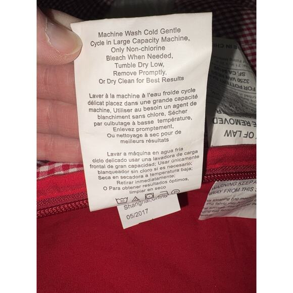 Pottery Barn Kids Shaggy Dog PUPPY SLEEPING BAG Red Gingham “HAZEL” Monogram - Picture 12 of 16